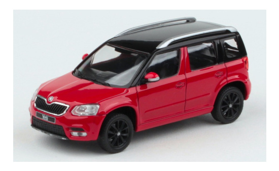 Abrex 143AB-031B-b Skoda Yeti FL, rot/schwarz, 2013 1:43