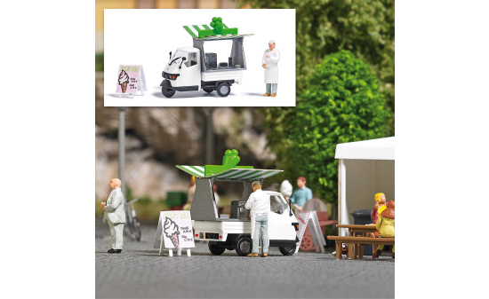 Busch 7991 A-Set: Softeisverkauf - Vorbestellung 1:87