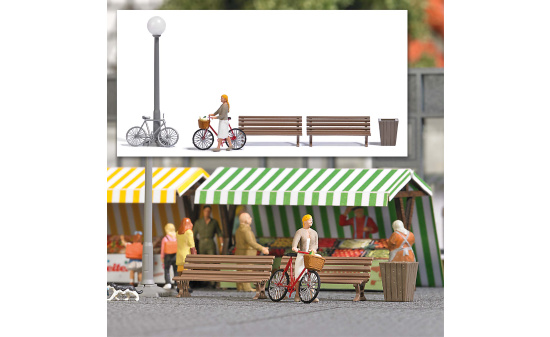 Busch 7997 A-Set: Gemüseeinkauf - Vorbestellung 1:87