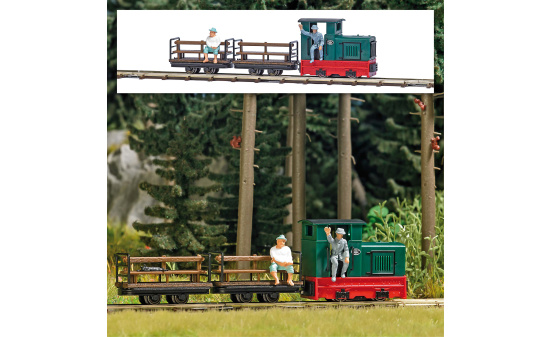 Busch 12015 Feldbahn-Set Personentranspor - Vorbestellung 1:87