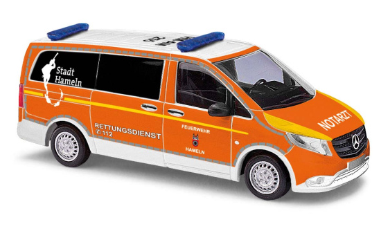 Busch 51182 MB Vito Notarzt Hameln - Vorbestellung 1:87