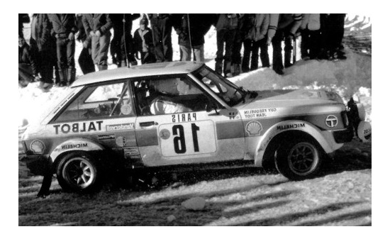 IXO 18RMC095A20 Talbot Sunbeam Lotus, No.16, Rallye WM, Rallye Monte Carlo, G.Frequelin/J.Todt, 1981 1:18