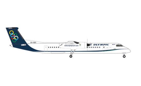 Herpa 536080 Olympic Air Bombardier Q400 SX-OBG 1:500