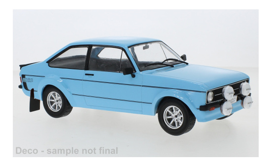 IXO 18CMC103A20 Ford Escort MkII Mexico, hellblau/Dekor, RHD, 1977 1:18