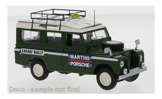IXO RAC387X Land Rover Series II 109, RHD, Team Porsche Martini, Martini, Rallye WM, Safari Rallye, Rally Assistance Van, 1978 1:43