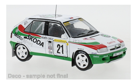 IXO RAC388 Skoda Felicia Kit Car, No.21, Rallye Monte Carlo, P.Sibera/P.Gross, 1997 1:43