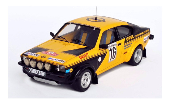 Trofeu DSN-06 Opel Kadett C GT/E, No.16, Opel Euro Händlerteam, Rallye WM, Rallye Monte Carlo, W.Röhrl/J.Berger, 1976 1:43