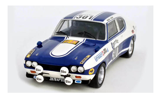 Trofeu RRFR42 Ford Capri MK I 2600 RS, No.301, Tour Auto, J.Hoden/D.Pironi, 1972 1:43