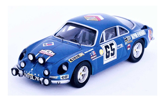 Trofeu RRFR43 Alpine Renault A110, No.65, Tour de Corse, P.Orsini/J.-B.Canonici, 1969 1:43