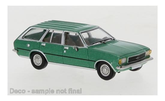 PCX87 PCX870401 Opel Rekord D Caravan, metallic-grün, 1972 1:87