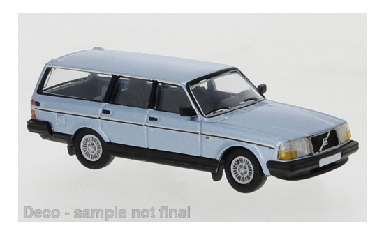 PCX87 PCX870397 Volvo 240 GL Kombi, metallic-hellblau, 1989 1:87