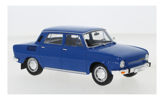 WhiteBox 124107 Skoda 100L, blau, 1974 1:24