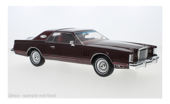 MCG 18214 Lincoln Continental Mark V, metallic-dunkelrot, 1978 1:18