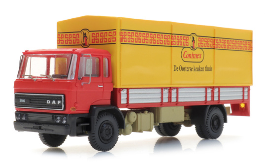 Artitec 487.052.05 DAF Kipp-Fahrerhaus 1982, Koffer-LKW, Conimex 1:87