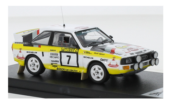 Trofeu RRFI17 Audi Sport quattro, No.7, Audi Team, Rallye WM, 1000 Lakes Rallye, M.Mouton/F.Pons, 1984 1:43
