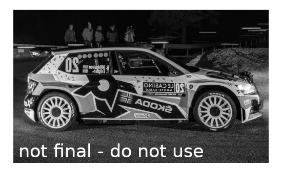 IXO 18RMC10922 Skoda Fabia Rally2 EVO, No.20, WRC2, Rallye Monte Carlo, A.Mikkelsen/E.Torstein, 2022 - Vorbestellung 1:18
