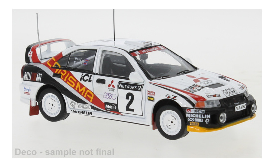 IXO RAC392LQ Mitsubishi Carisma GT Evo IV, No.2, Rallye WM, RAC Rally, 25th RAC Anniversary Edition, R.Burns/R.Reid, 1997 1:43