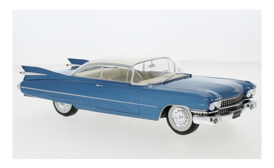 WhiteBox 124103 Cadillac Eldorado, metallic-blau/weiss, 1959 1:24