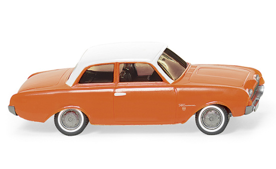 Wiking 020001 Ford 17M - orange mit weißem Dach 1:87