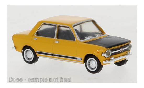 Brekina 22532 Fiat 128, gelb/schwarz, 1969 1:87