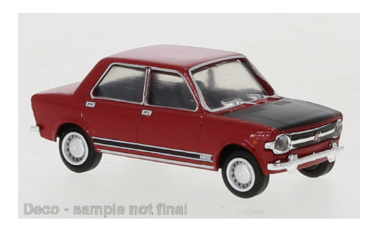 Brekina 22531 Fiat 128, rot/schwarz, 1969 1:87