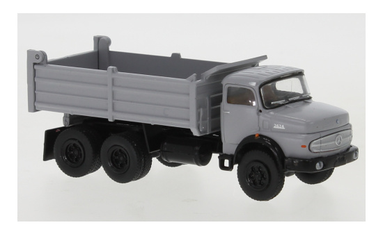 Brekina 81155 Mercedes LAK 2624 Kipper, grau/schwarz, 1970 1:87