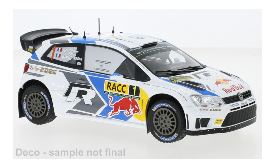 IXO 24RAL018A VW Polo R WRC, No.1, Red Bull, Rallye WM, Rallye Catalunya, S.Ogier/J.Ingrassia, 2014 1:24